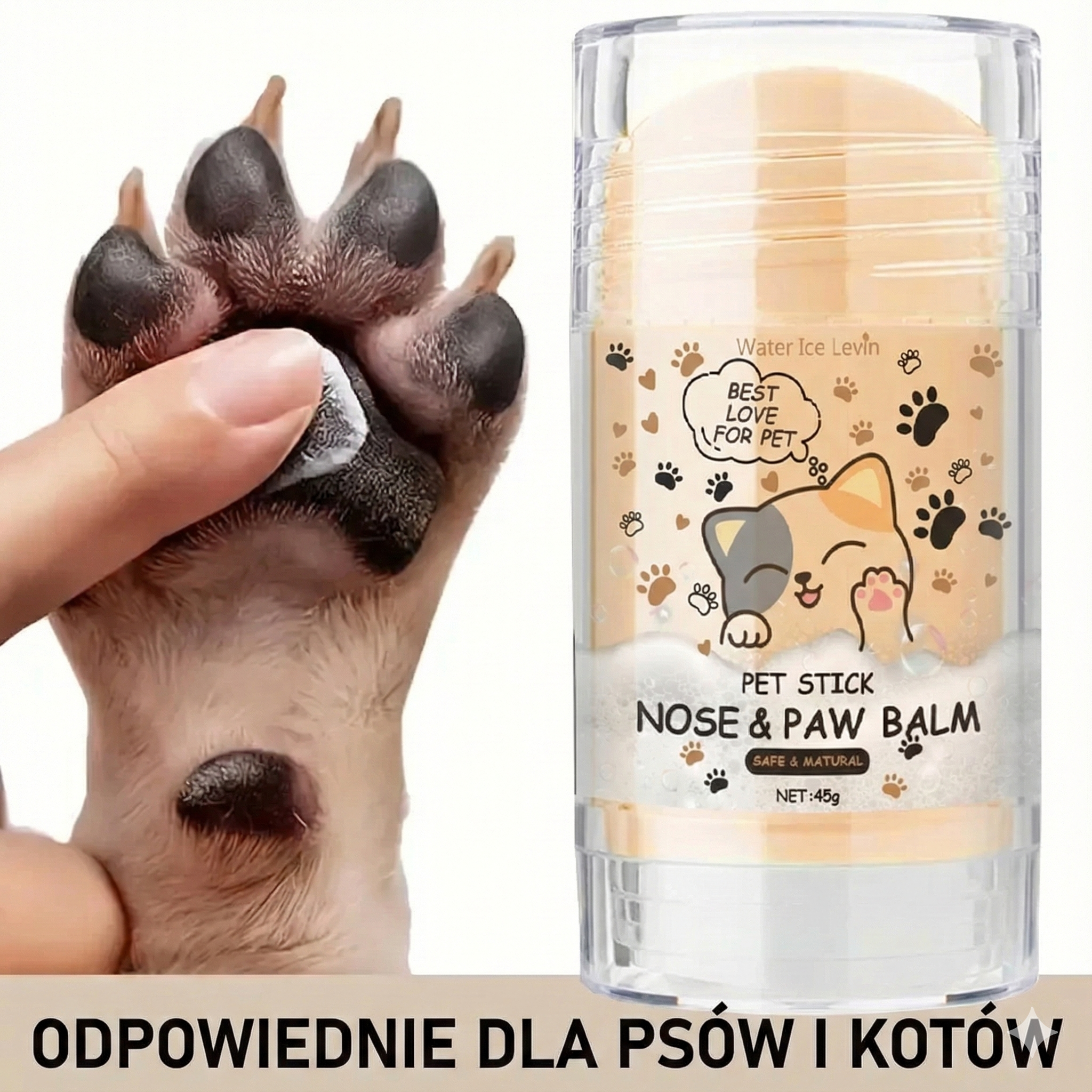 Balsam Ochronny 45 g do Łap i Nosa – Naturalna Regeneracja dla Psów i Kotów