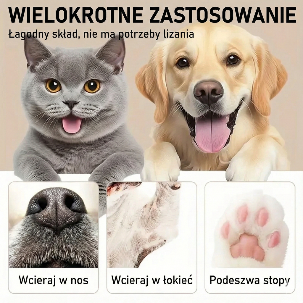 Balsam Ochronny 45 g do Łap i Nosa – Naturalna Regeneracja dla Psów i Kotów
