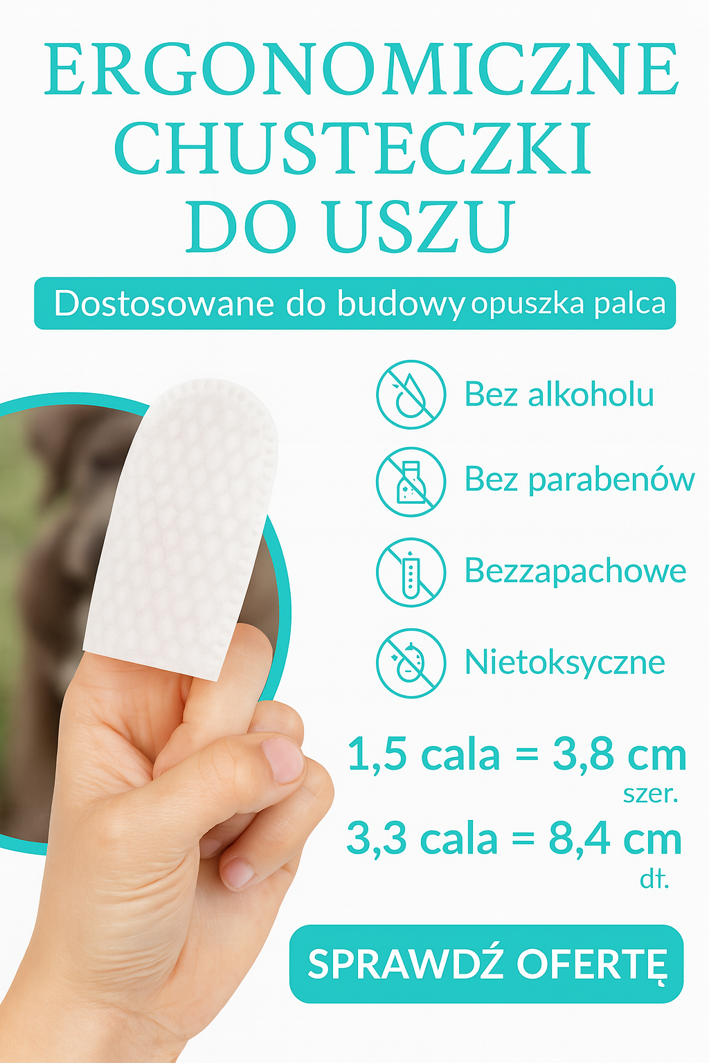 Chusteczki do Czyszczenia Uszu dla Psów i Kotów – Bezpieczne i Delikatne